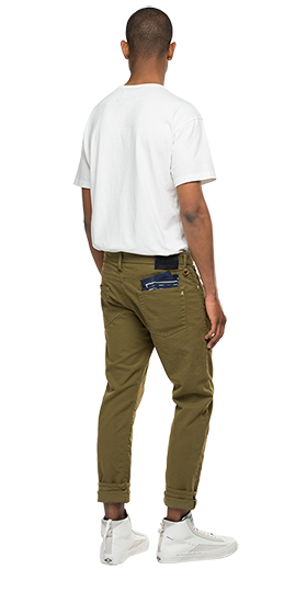 SARTORIALE ガーメントダイコットンサテンパンツ 詳細画像
